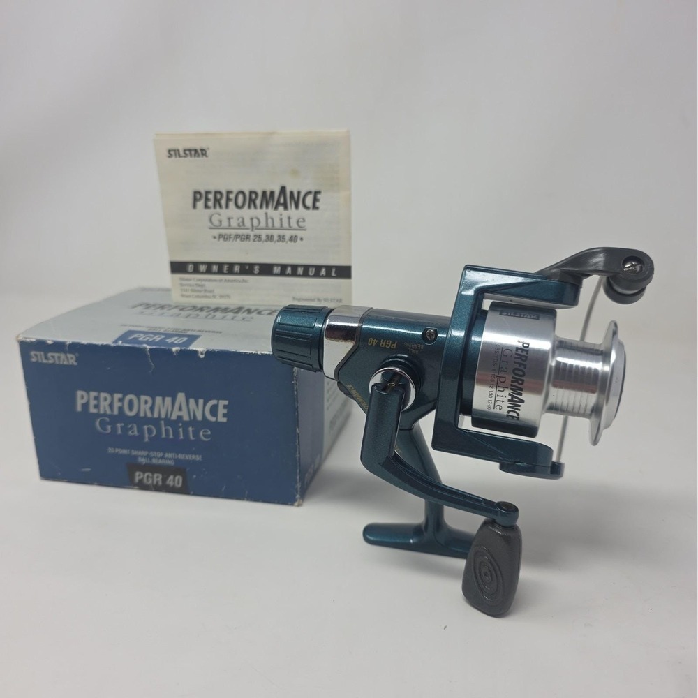 VTG NEW Silstar Performance Graphite PGR 40 Spinning Fishing Reel Original Pkg